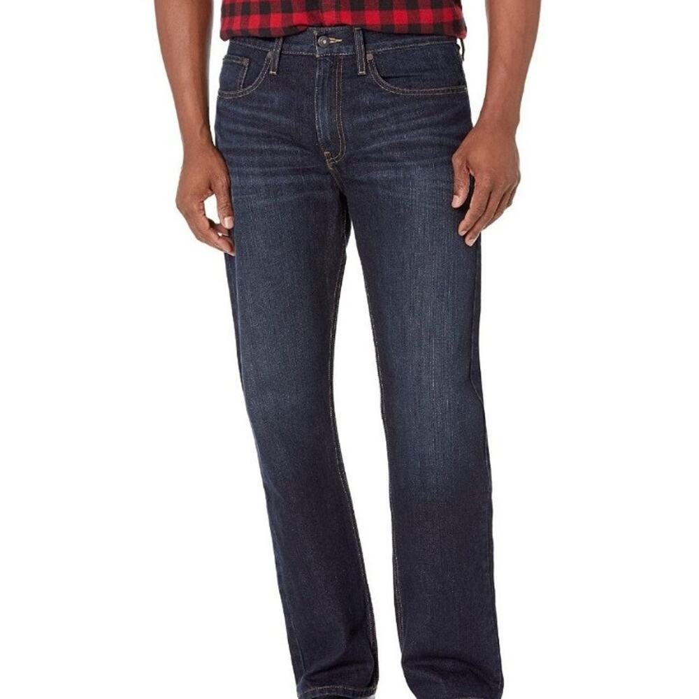 Nautica Men's Relaxed Fit Pant Jeans, Submerge Navy, 35W x 32L US